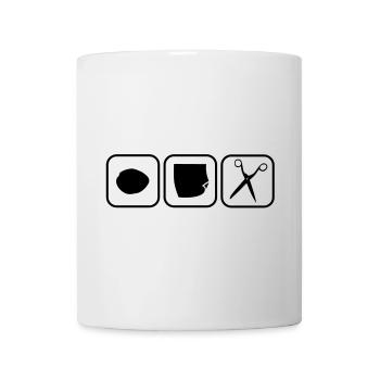 schnick schnack schnuck - Rock paper scissors - Tasse - Weiß - Vorne