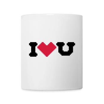 i love u - Tasse - Weiß - Vorne