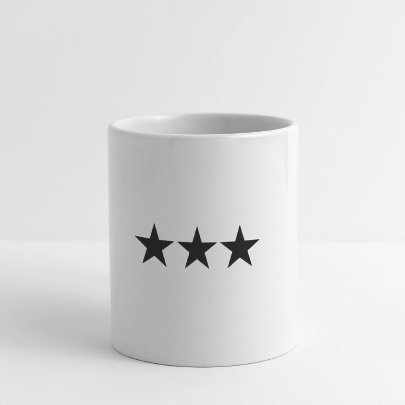 3 ÉTOILES Mug blanc