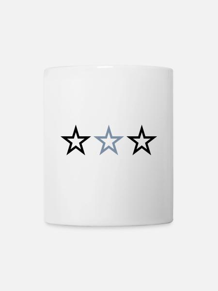 3 ÉTOILES - Mug blanc - blanc