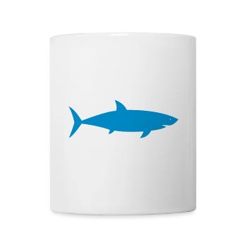 requin - Mug blanc - blanc - Devant
