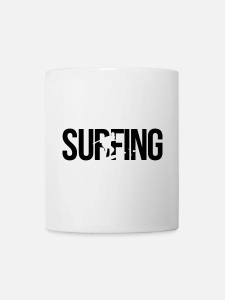 surfing Surfen - Tasse - Weiß