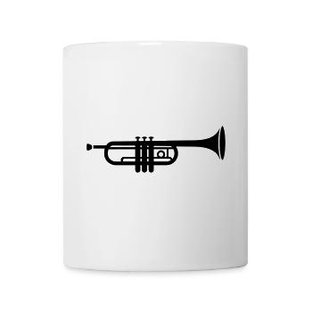 Une trompette - Mug blanc - blanc - Devant