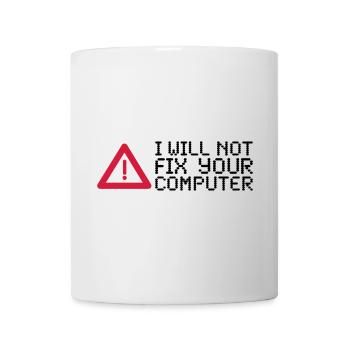 computer - Tasse - Weiß - Vorne
