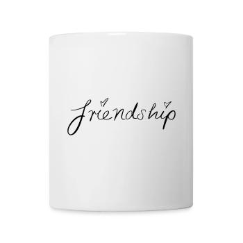 amitié - Mug blanc - blanc - Devant