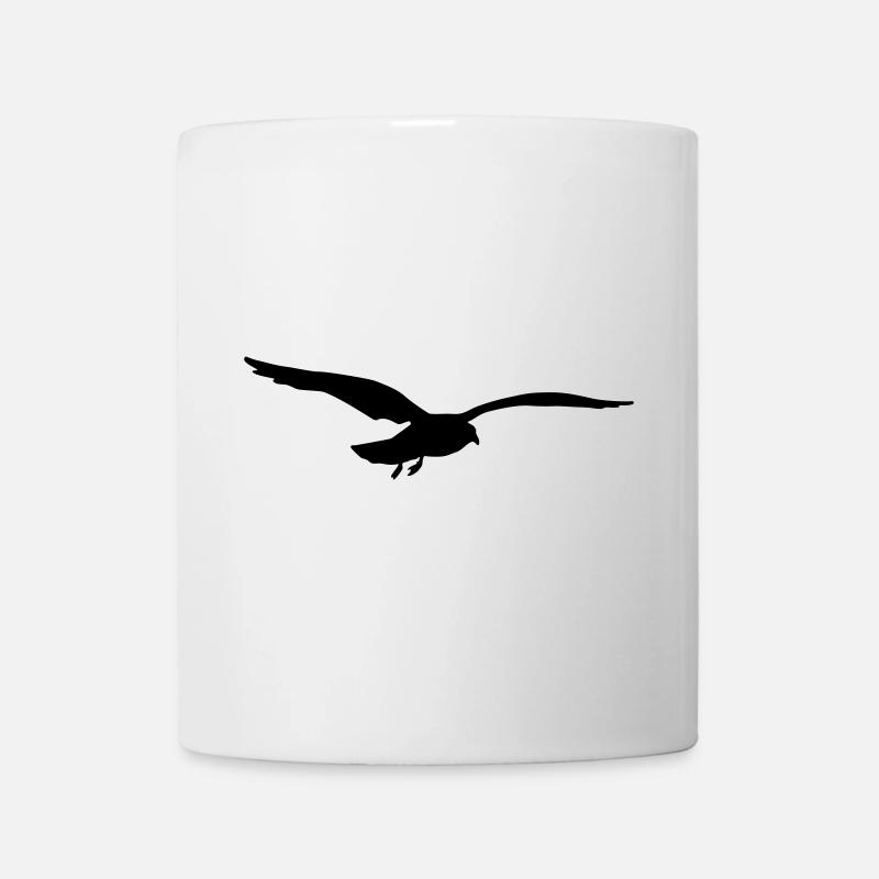 fliegende möwe vogel strand - Tasse - Weiß