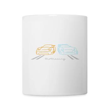 Slot Racing 2 cars Version 2 - Mug - white - Front