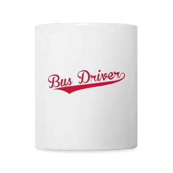 Bus / Busfahrer / Arbeit / Job - Tasse - Weiß - Vorne