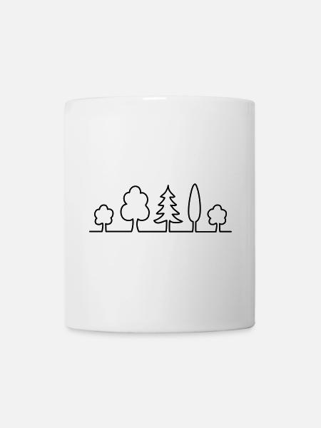 tree - Mug - white