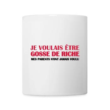 Gosse de riche - Mug blanc - blanc - Devant