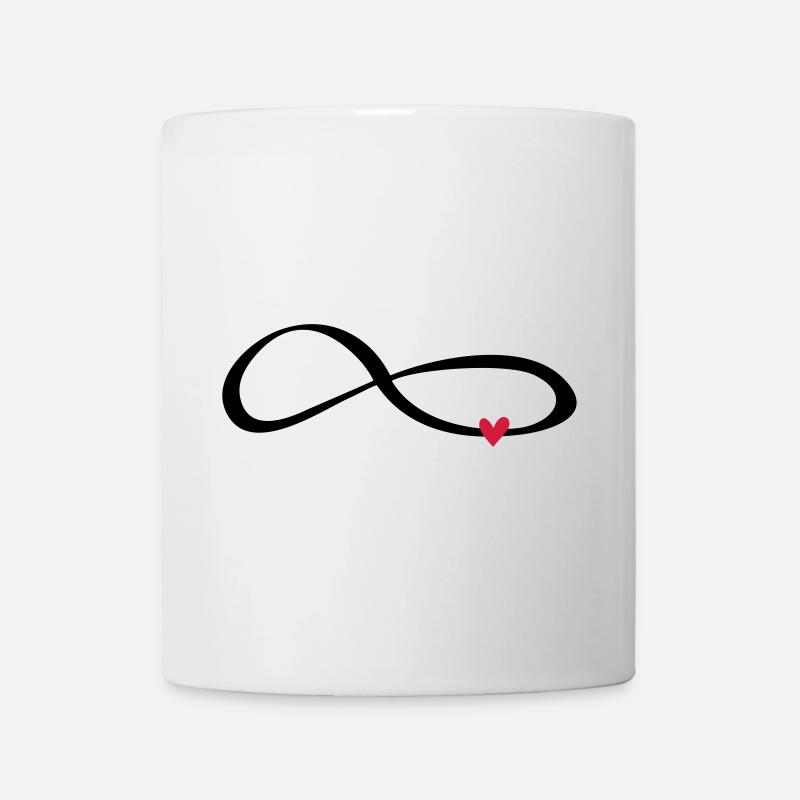 Unendlichkeits Zeichen Symbol Geschenk Liebe - Tasse - Weiß