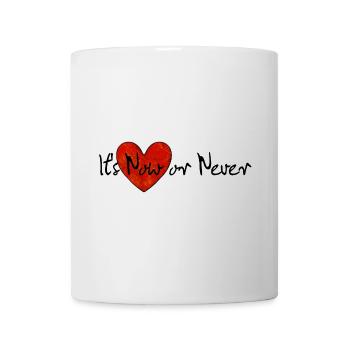 It's Now or Never | Song Shirt - Tasse - Weiß - Vorne
