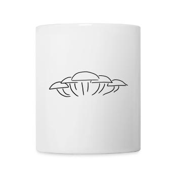 Groupe de champignons - Un groupe de champignons - Mug blanc - blanc - Devant
