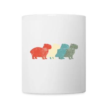 Capybara Rétro Vintage - Mug blanc - blanc - Devant