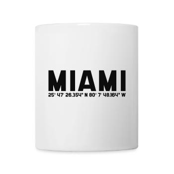 Graphique des coordonnées de Miami - Mug blanc - blanc - Devant