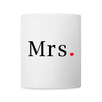 Madame T-shirt Cadeau de mariage Épouse Cœur de mariée - Mug blanc - blanc - Devant