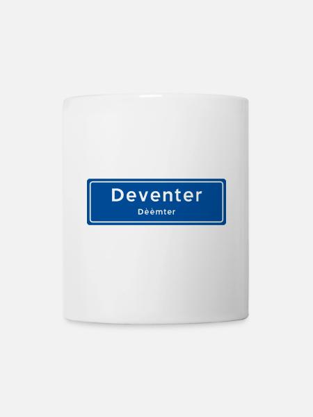 Panneau de nom de lieu Deventer - Mug blanc - blanc