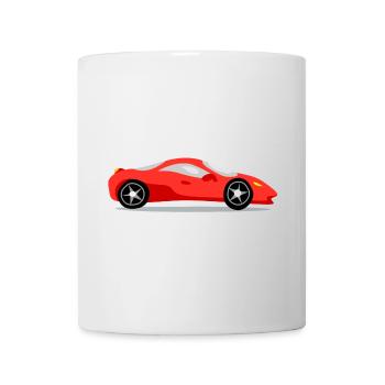 Red sports car - Mug - white - Front