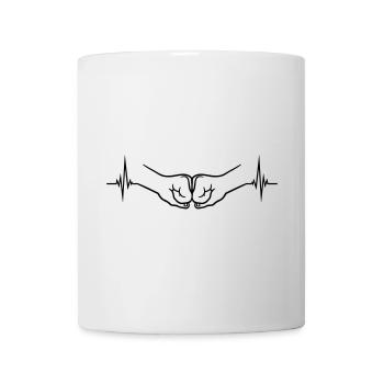 Impulsion de pompe à poing - Mug blanc - blanc - Devant