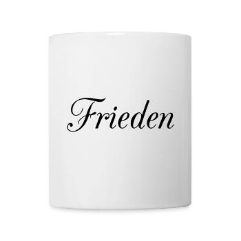 Frieden - Tasse - Weiß - Vorne