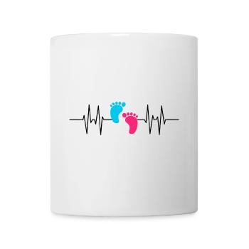 Empreintes bébé - Mug blanc - blanc - Devant