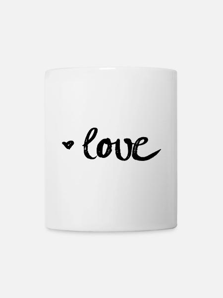 love - Tasse - Weiß