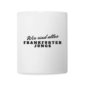 Frankfurter Jungs Pride Typo Design - Tasse - Weiß - Vorne