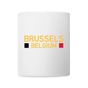 Brussels, Belgium (two squares) - Mug - white - Front
