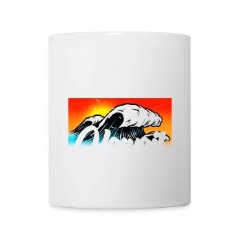 Hawaii Surfer Wellen Wellenreiten Sommer Urlaub. - Tasse - Weiß - Vorne