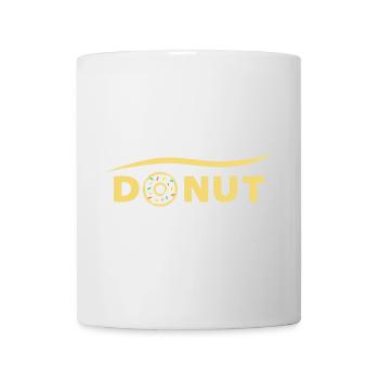 DONUT Schriftzug | donut claim - Tasse - Weiß - Vorne