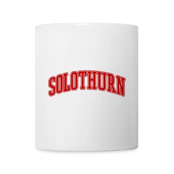 SLOTHURN Hochschulbogen Schriftzug - Tasse - Weiß - Vorne