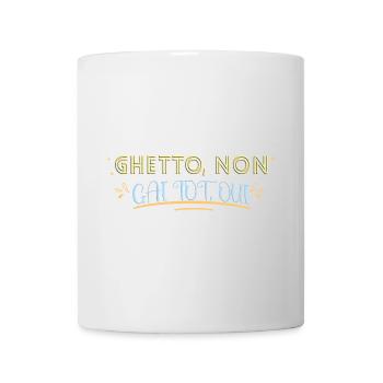 Ghetto. Gai tôt. Humour blague joyeux - Mug blanc - blanc - Devant