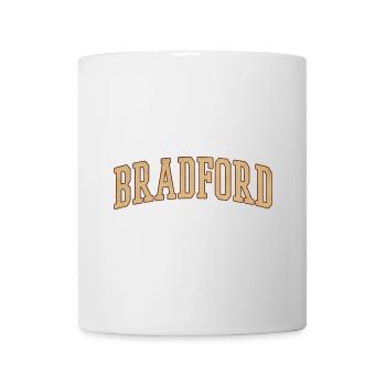 Bradford Vintage Blockschrift - Tasse - Weiß - Vorne