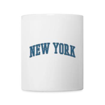 New York Arc-Schriftzug - Tasse - Weiß - Vorne