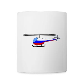 Helicopter Russia Flag Children - Mug - white - Front
