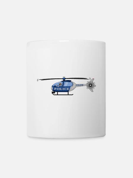 Police Helicopter Pilot Hubschrauber - Tasse - Weiß