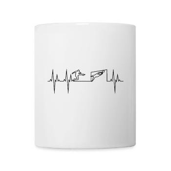 Fußball Elektrokardiogramm EKG - Tasse - Weiß - Vorne