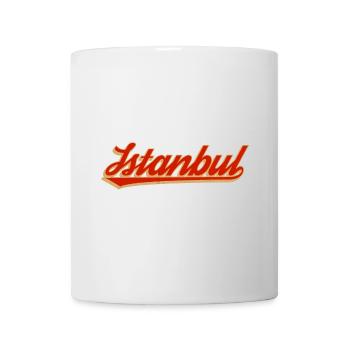 Istanbul Retro Script Logo - Tasse - Weiß - Vorne