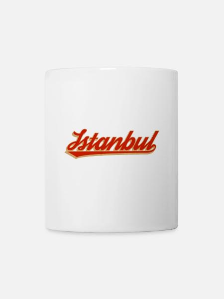 Istanbul Retro Script Logo - Tasse - Weiß