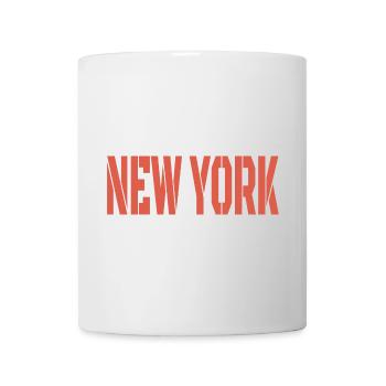  New York Schriftzug - Tasse - Weiß - Vorne