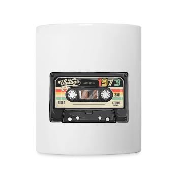 Vintage Kassette 1973 Retro Classic Geburtstag - Tasse - Weiß - Vorne