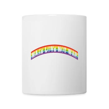 make love not was | rainbow flag - Mug - white - Front