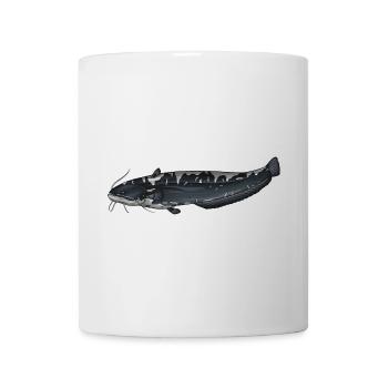 European Catfish Silurus Fishing Design - Mug - white - Front