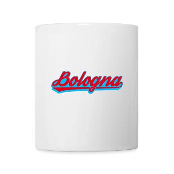 Bologna Neon Script Logo - Tasse - Weiß - Vorne