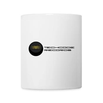 Goldene Wellen auf Schwarz - Tasse - Weiß - Vorne