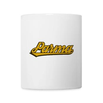 Parma Vintage Script Logo - Tasse - Weiß - Vorne