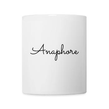 Anaphore - Mug blanc - blanc - Devant