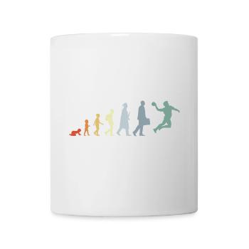 Vintage Handball Evolution - Tasse - Weiß - Vorne