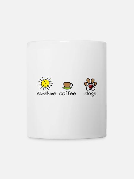 Des designs amusants pour les amoureux des chiens - Mug blanc - blanc