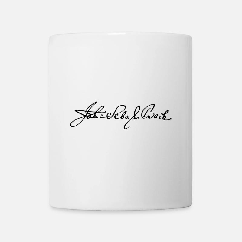 Johann Sebastian Bach Signature - Mug blanc - blanc